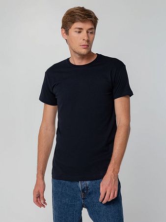 Футболка унисекс T-bolka 140, темно-синяя, размер M