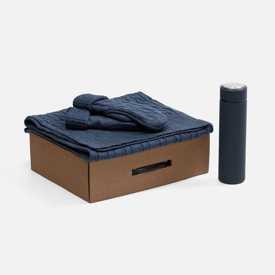 Набор Wintrish, синий меланж, размер L/XL