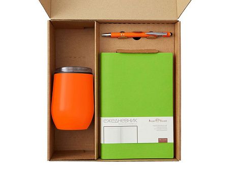 Набор «Writea» с ежедневником, ручкой и термокружкой