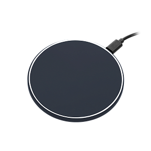 Беспроводное зарядное устройство с подсветкой 15W Auris, синее