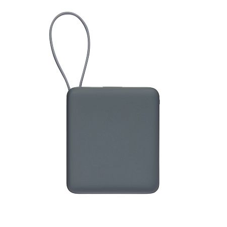 Внешний аккумулятор с подсветкой Риттер PD (Ritter PD) 10000mAh с функцией беспроводной зарядки 15W, серый