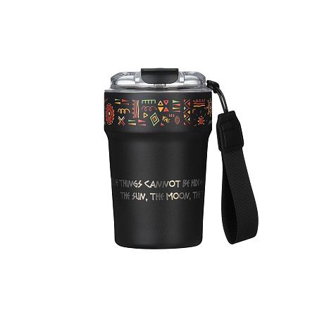 Термокружка вакуумная Монако (Monaco), черная