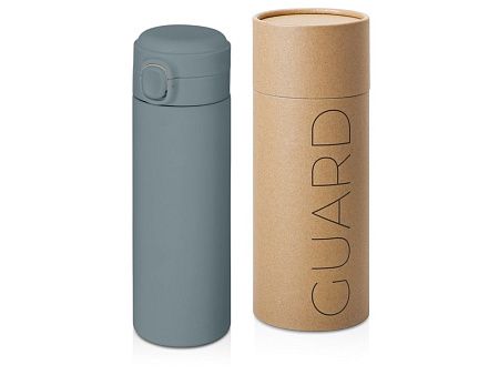 Вакуумная термокружка c кнопкой «Guard», soft-touch, 400 мл
