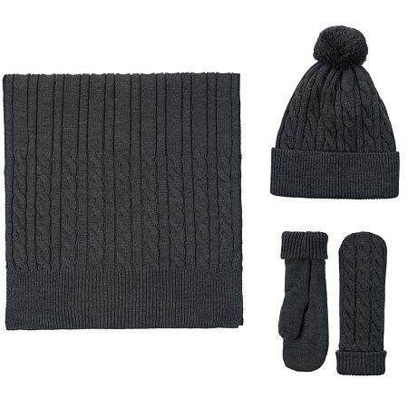 Шарф Heat Trick, темно-серый меланж