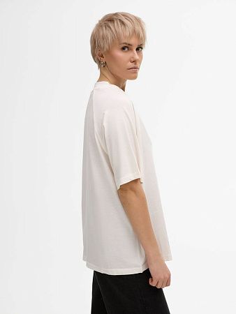 Футболка унисекс оверсайз T2, молочно-белая, размер M/L
