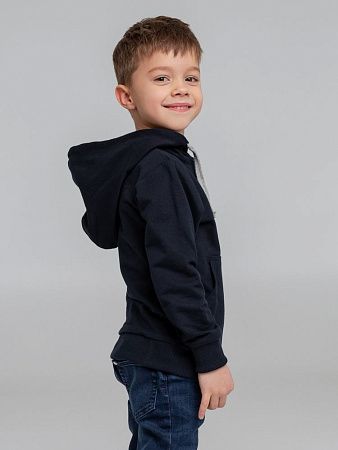 Толстовка с капюшоном детская Kirenga Kids, темно-синяя, размер 14 лет (154-164 см)