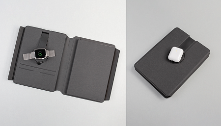 Папка А5 с беспроводным (10W) зарядным устройством 5000 mAh, с MagSafe и блокнотом