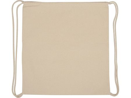 Рюкзак-мешок «Lark» из хлопка 180 г/м2 с цветной молнией