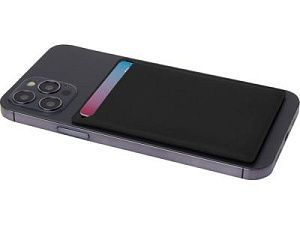 Кошелек-накладка для телефона «Magclick», цвет: черный