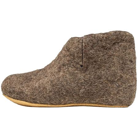 Домашние валенки Wild, серо-коричневые (натуральные), размер 46