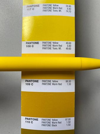 Ручка шариковая, пластиковая, софт тач, желтая/белая, Zorro