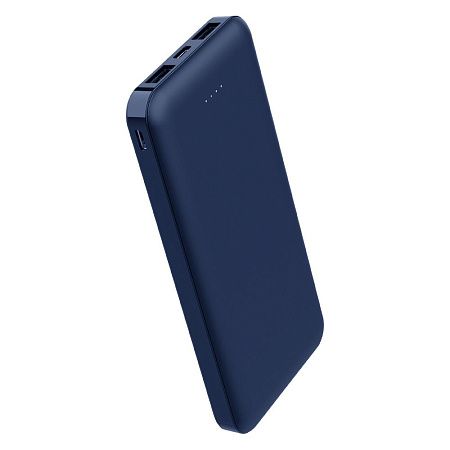 Внешний аккумулятор (powerbank) «Amper», 10 000 mAH, 5V 2.0 A, темно-синий