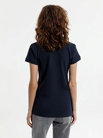 Рубашка поло женская Virma Premium Lady, темно-синяя, размер L