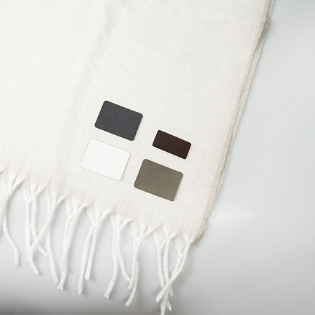 Шеврон Rectangle Mocco размер 60*30 мм, коричневый, со скругленными углами