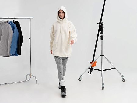 Анорак унисекс Oblako, молочно-белый, размер XL/2XL