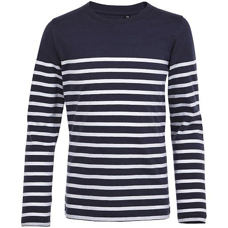 Футболка детская с длинным рукавом Matelot LSL Kids, синяя с белым, размер 4 года (96-104 см)