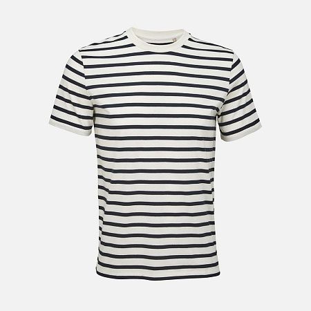 Футболка унисекс Legend, молочно-белая с темно-синим, размер XS