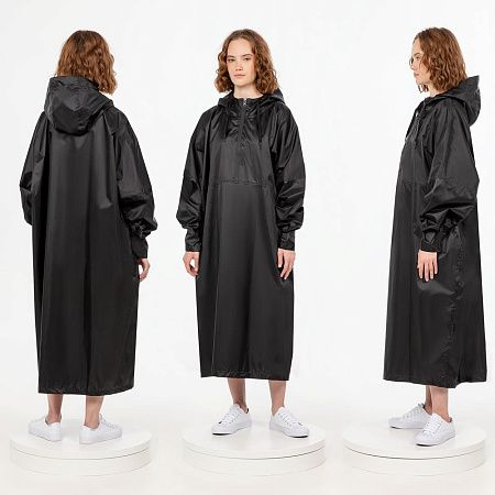 Дождевик-анорак R1, черный, размер XL/2XL