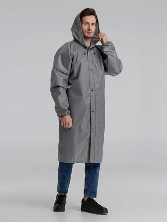 Дождевик со светоотражающими элементами Rainman Blink, серый, размер XXL
