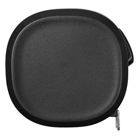 Рулетка Tools Trecker 3 метра, черная, пластиковая, с трещоткой и ремешком