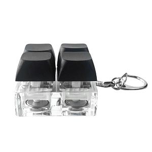 Брелок Press Anti Stress с LED подсветкой, белый