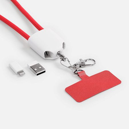 Кабель-ланьярд energyFlex Pro, красный