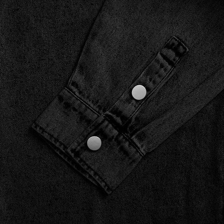 Куртка джинсовая O3, черная, размер 3XL/4XL