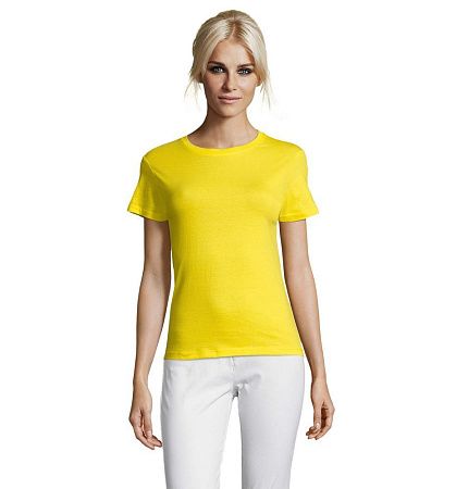 Футболка женская Regent Women, лимонно-желтая, размер XXL