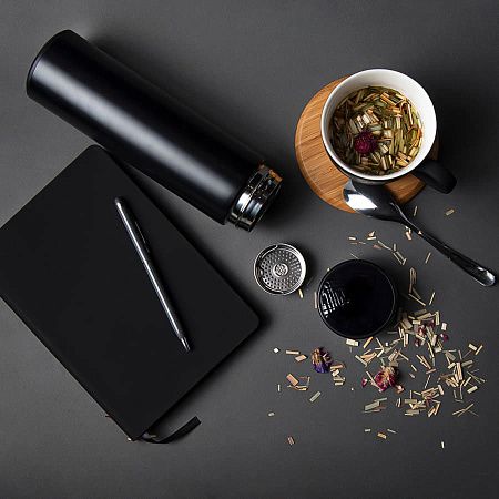 Термос THERMO с ситечком, 500 мл; нержавеющая сталь