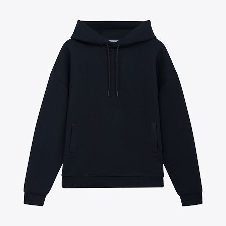 Худи релакс унисекс Баланс (Balance), с начесом, синий, размер M/L