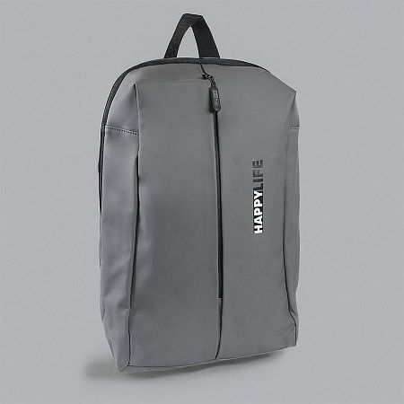 Рюкзак водостойкий "Go", серый, 41 х 29 х15,5 см, 90% полиуретан 10% полиэстер