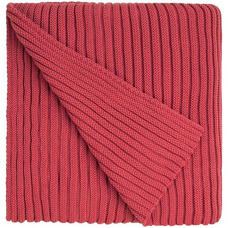 Плед Quill, красный (коралл)