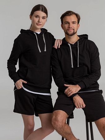 Толстовка с капюшоном Unit Kirenga, черная, размер S