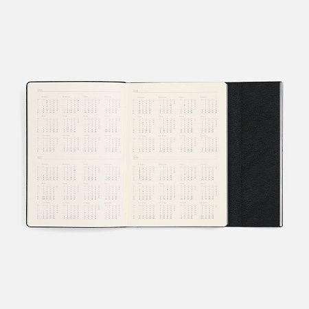 Ежедневник Petrus Flap, недатированный, черный