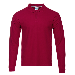 Рубашка поло мужская STAN длинный рукав хлопок/полиэстер 185, 04S под нанесение