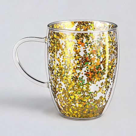 Кружка с двойными стенками с блестками «Festival»