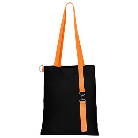 Сумка для покупок Black GLOW 325 г/м² с ремувкой, оранжевая