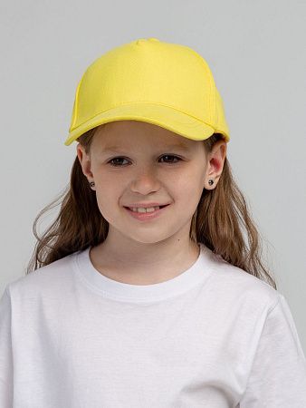 Бейсболка детская Standard Kids, желтая