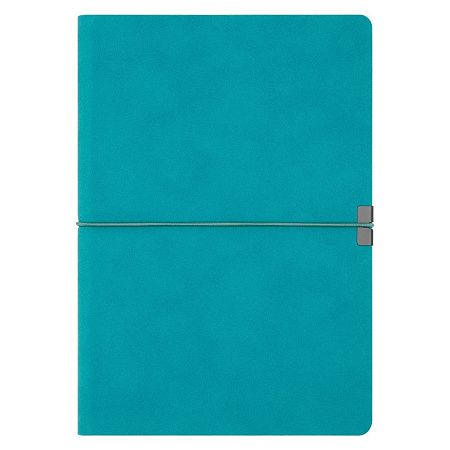 Ежедневник In Velour недатированный, бирюзовый