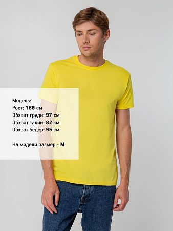 Футболка унисекс T-bolka 140, желтая, размер 3XL