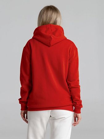 Толстовка на молнии с капюшоном Unit Siverga Heavy, красная, размер S v2