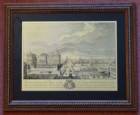 Гравюра "Аничков дворец"