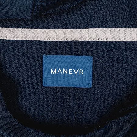 Худи унисекс Vozduh 1.0, темно-синее, размер S