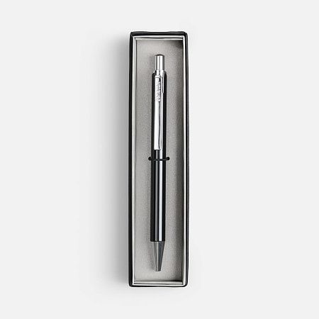 Ручка шариковая Arvent Glossy в футляре, черная