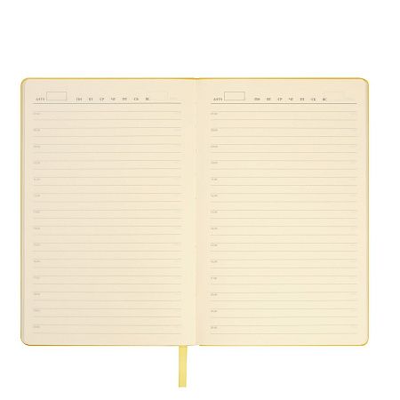 Ежедневник Latte NEW недатированный, желтый/желтый