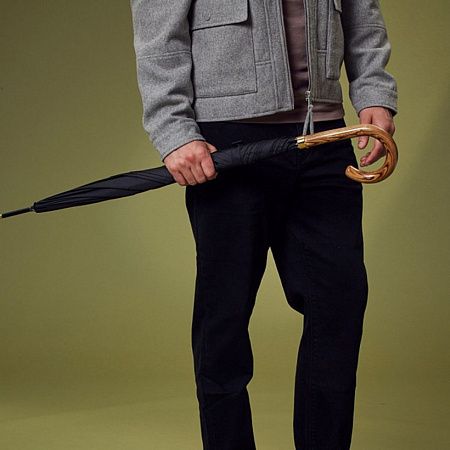 Зонт-трость Commissioner, черный