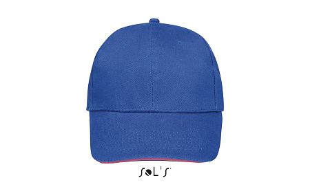 Бейсболка BUFFALO,Синий/ Неоновый корал 