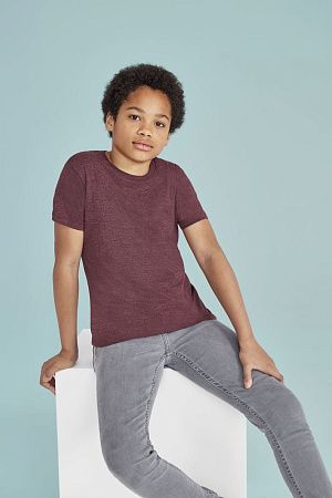 Футболка детская Regent Fit Kids, черная, размер 8 лет (118-128 см)