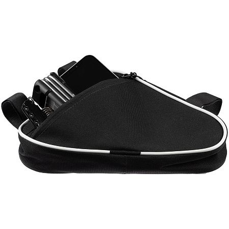 Велосумка на раму BikeLine Mini, черная с белым