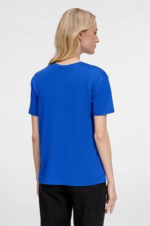 Футболка унисекс Senti, ярко-синяя, размер XL